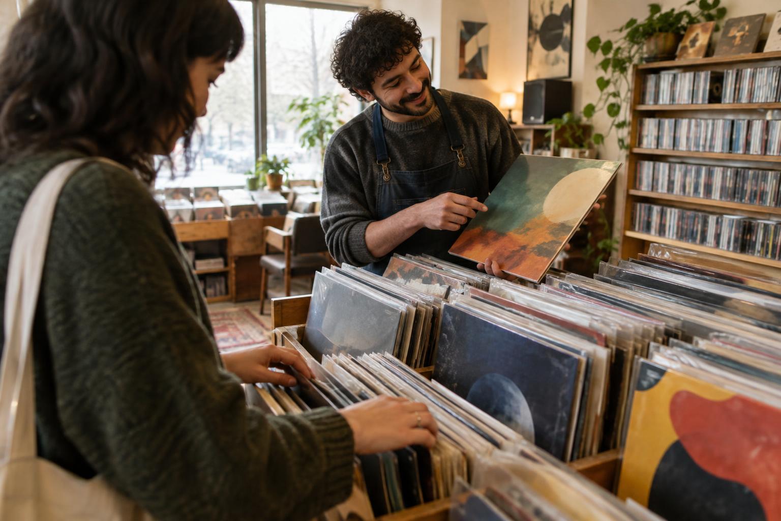Finding Music Through Record Stores, Libraries, and Their Staff Picks