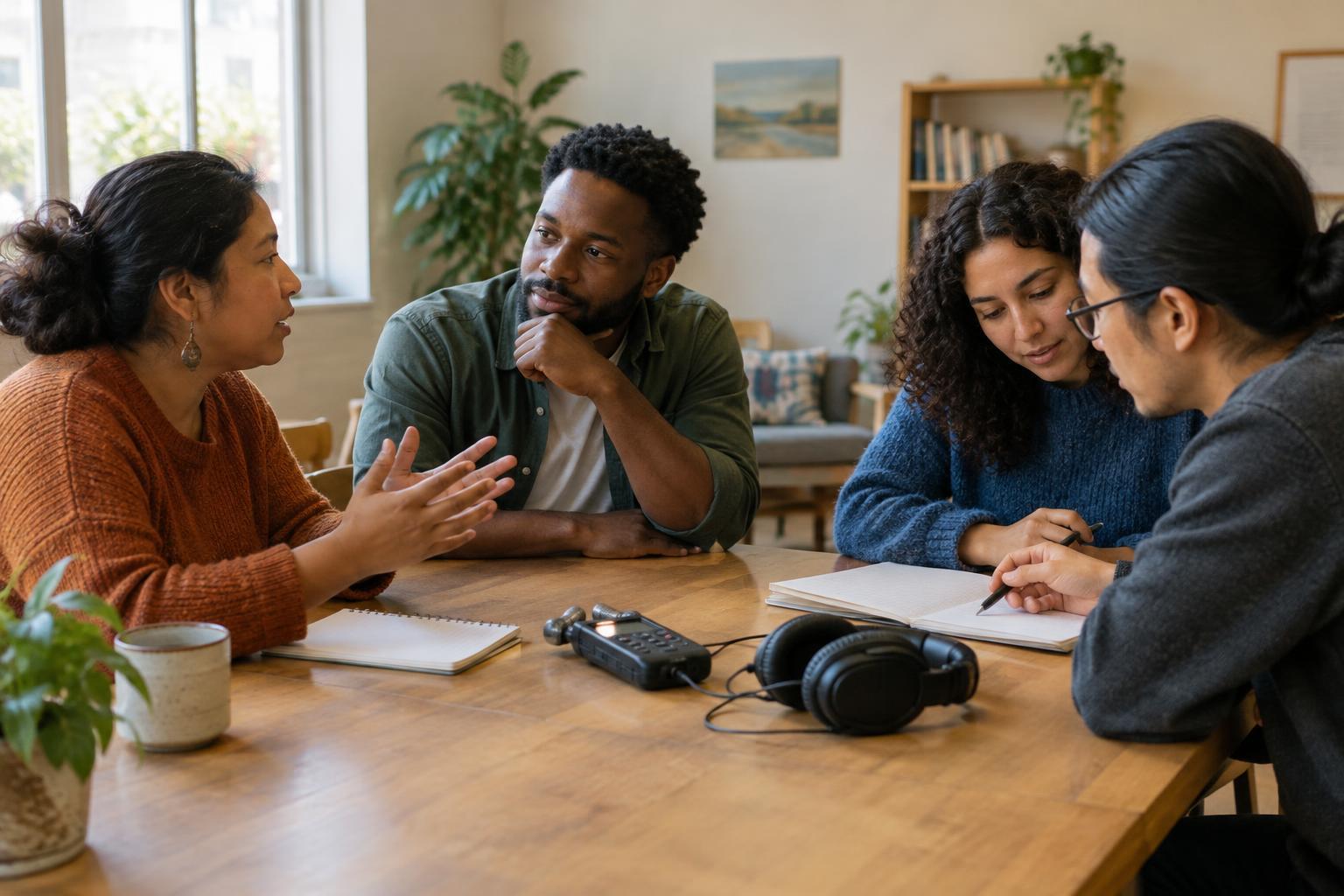 Planning Multilingual Participation in a Community Audio Project